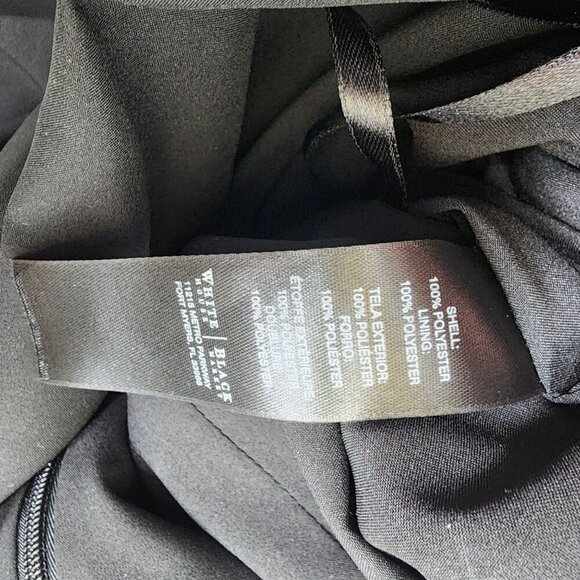 White House Black Market Long Sleeve Shift Dress Women's Size 2‎ Black WHBM - Picture 6 of 9